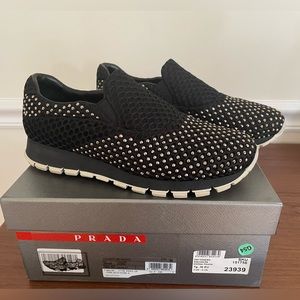 Prada Studded Bee Running 3 Women’s Sneakers Size 36
